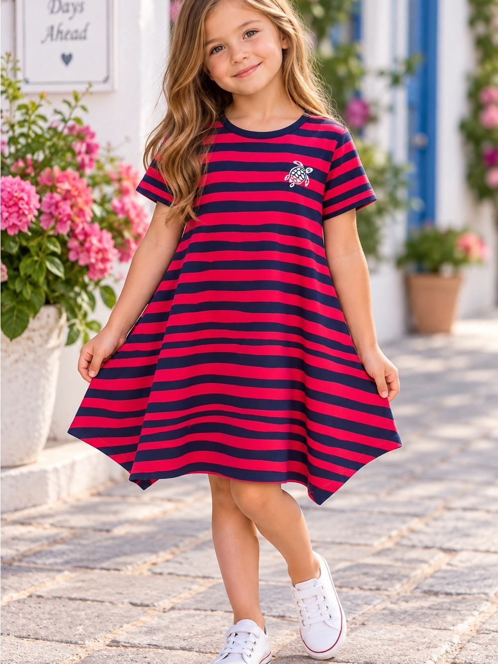 Vilebrequin Girls Striped Swing Dress 6A/116 cm
Organic Cotton